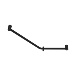 Nero Mecca Care 32mm Ambulant 45 Degree Bent Tube Grab Rail 450X650mm Matte Black - NRCR3245DMB
