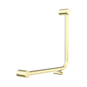 Nero Mecca Care 32mm Ambulant 90 Degree Bent Tube Grab Rail 450X450mm Brushed Gold - NRCR3290DBG
