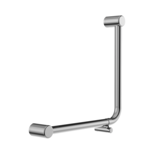 Nero Mecca Care 32mm Ambulant 90 Degree Bent Tube Grab Rail 450X450mm Chrome - NRCR3290DCH