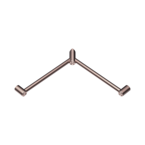 Nero Mecca Care 32mm Wrap Around Corner Grab Rail 600X600mm Brushed Bronze - NRCR3290WBZ