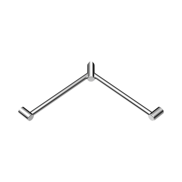 Nero Mecca Care 32mm Wrap Around Corner Grab Rail 600X600mm Chrome - NRCR3290WCH