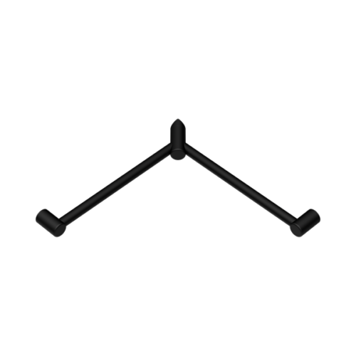 Nero Mecca Care 32mm Wrap Around Corner Grab Rail 600X600mm Matte Black - NRCR3290WMB