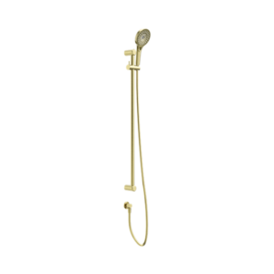 Nero Mecca Care 25mm Grab Rail And Adjustable Shower Rail Set 900mm Brushed Gold - NRCS004BG
