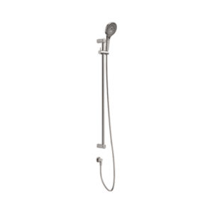 Nero Mecca Care 25mm Grab Rail And Adjustable Shower Rail Set 900mm Brushed Nickel - NRCS004BN