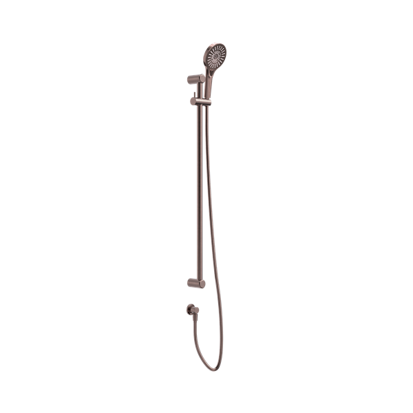 Nero Mecca Care 25mm Grab Rail And Adjustable Shower Rail Set 900mm Brushed Bronze - NRCS004BZ
