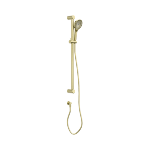 Nero Mecca Care 32mm Grab Rail And Adjustable Shower Rail Set 900mm Brushed Gold - NRCS005BG