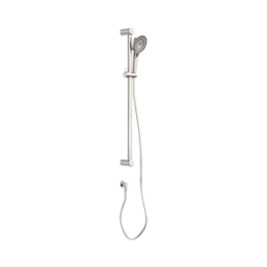 Nero Mecca Care 32mm Grab Rail And Adjustable Shower Rail Set 900mm Brushed Nickel - NRCS005BN