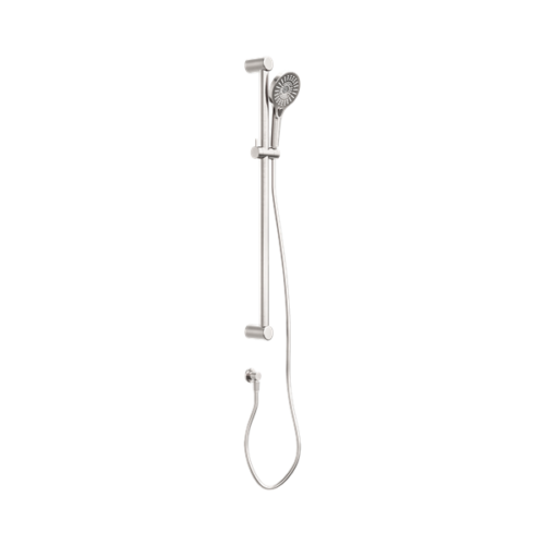Nero Mecca Care 32mm Grab Rail And Adjustable Shower Rail Set 900mm Brushed Nickel - NRCS005BN