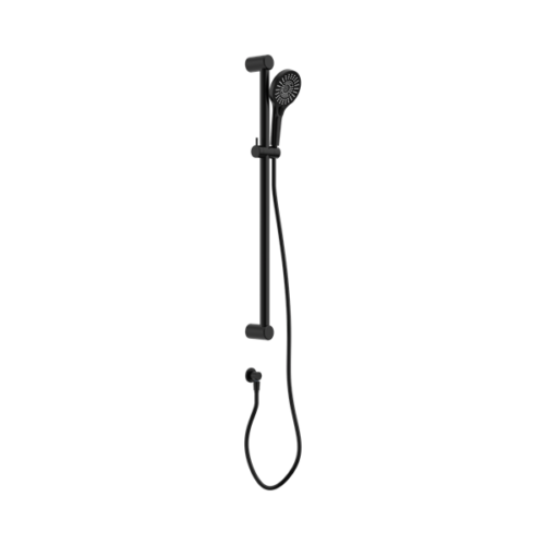 Nero Mecca Care 32mm Grab Rail And Adjustable Shower Rail Set 900mm Matte Black - NRCS005MB