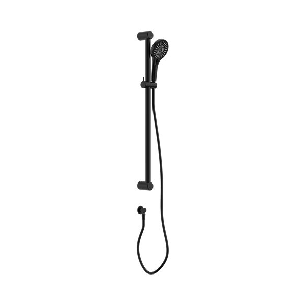 Nero Mecca Care 32mm Grab Rail And Adjustable Shower Rail Set 900mm Matte Black - NRCS005MB