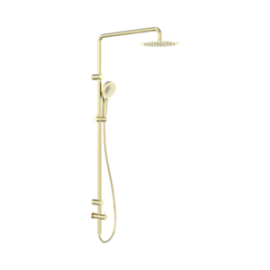 Nero Mecca Care 25mm Grab Rail 900mm Twin Shower Set Brushed Gold - NRCS007BG