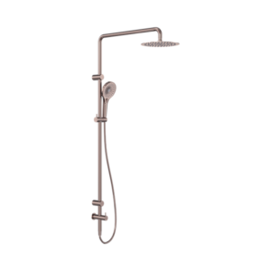 Nero Mecca Care 25mm Grab Rail 900mm Twin Shower Set Brushed Bronze - NRCS007BZ