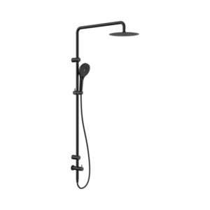 Nero Mecca Care 25mm Grab Rail 900mm Twin Shower Set Matte Black - NRCS007MB
