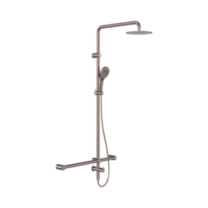 Nero Mecca Care 32mm T Bar Grab Rail 1100x 750mm Twin Shower Set Brushed Bronze - NRCS008BZ