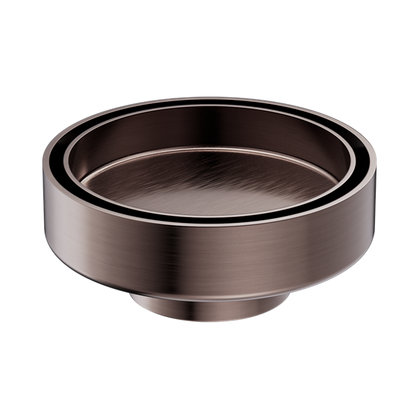 Nero 100mm Round Tile Insert Floor Waste 50mm Outlet Brushed Bronze - NRFW003BZ