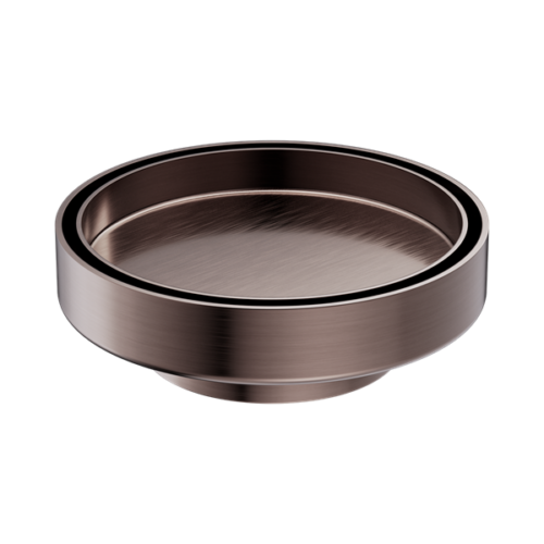 Nero 130mm Round Tile Insert Floor Waste 80mm Outlet Brushed Bronze - NRFW004BZ