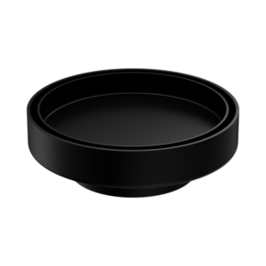 Nero 130mm Round Tile Insert Floor Waste 80mm Outlet Matte Black - NRFW004MB