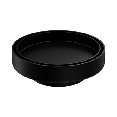 Nero 130mm Round Tile Insert Floor Waste 80mm Outlet Matte Black - NRFW004MB