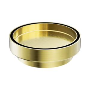 Nero 130mm Round Tile Insert Floor Waste 100mm Outlet Brushed Gold - NRFW005BG