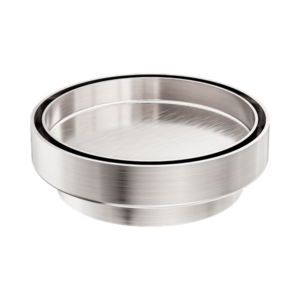 Nero 130mm Round Tile Insert Floor Waste 100mm Outlet Brushed Nickel - NRFW005BN