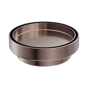 Nero 130mm Round Tile Insert Floor Waste 100mm Outlet Brushed Bronze - NRFW005BZ