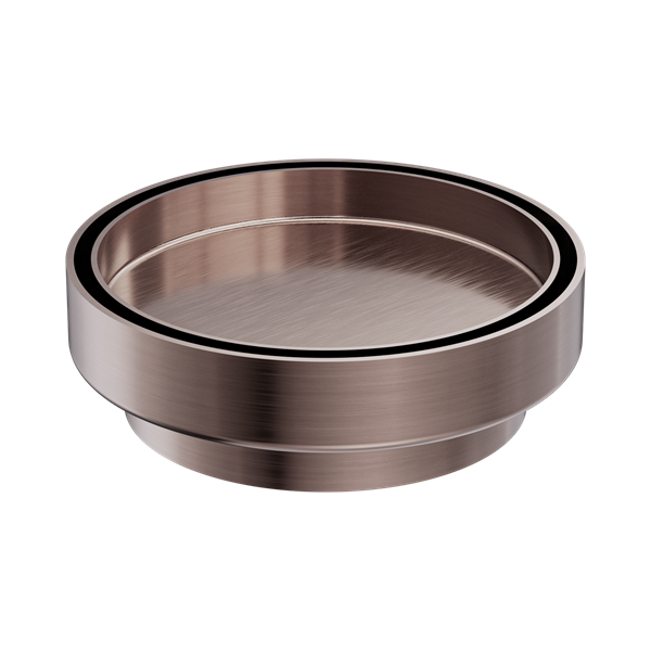 Nero 130mm Round Tile Insert Floor Waste 100mm Outlet Brushed Bronze - NRFW005BZ