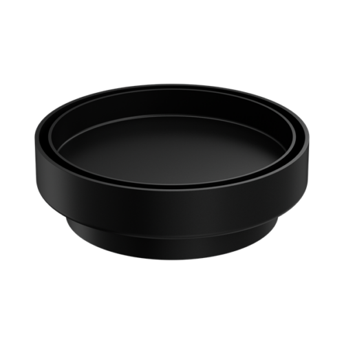 Nero 130mm Round Tile Insert Floor Waste 100mm Outlet Matte Black - NRFW005MB
