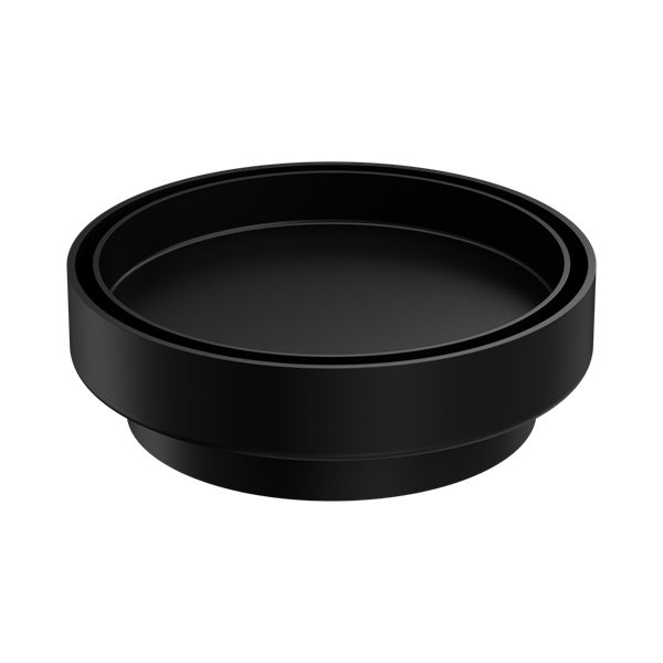 Nero 130mm Round Tile Insert Floor Waste 100mm Outlet Matte Black - NRFW005MB