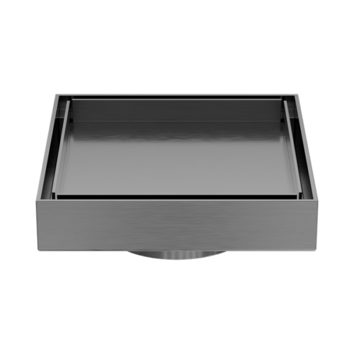 NRFW007GM-130mm-Square-Tile-Insert-Floor-Waste-80mm-Outlet-Gun-Metal-Thumb.png Nero 130mm Square Tile Insert Floor Waste 80mm Outlet Gun Metal - NRFW007GM
