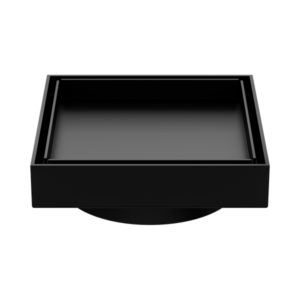 Nero 100mm Square Tile Insert Floor Waste 80mm Outlet Matte Black - NRFW009MB