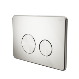 Nero In Wall Toilet Push Plate Brushed Nickel - NRPL001BN