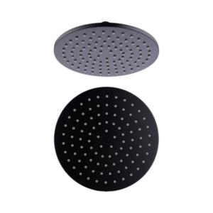 Nero 200mm Round Shower Head Matte Black - NRROA0802MB
