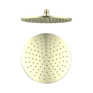 Nero 250mm Round Shower Head Brushed Gold - NRROA1001BG