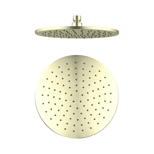 Nero 250mm Round Shower Head Brushed Gold - NRROA1001BG