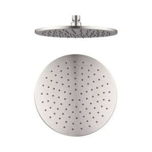 Nero 250mm Round Shower Head Brushed Nickel - NRROA1001BN
