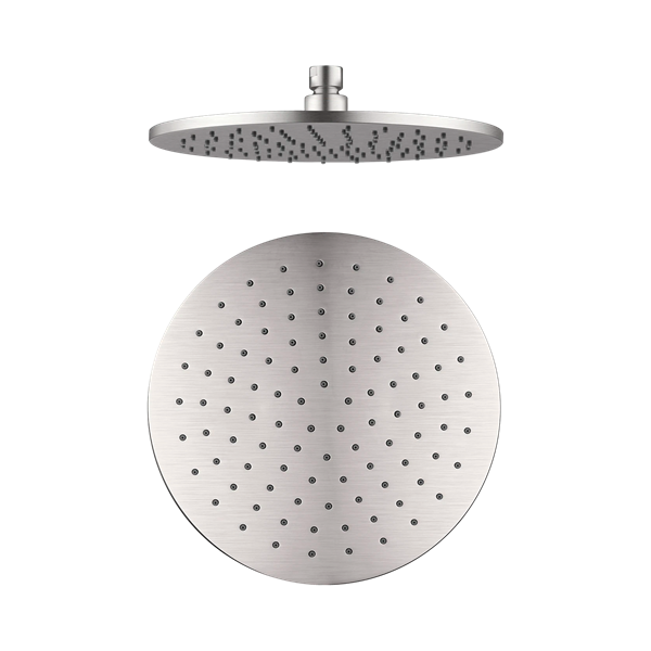 Nero 250mm Round Shower Head Brushed Nickel - NRROA1001BN