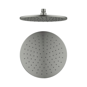 Nero 250mm Round Shower Head Gun Metal - NRROA1001GM