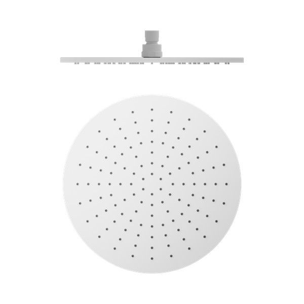 Nero 300mm Round Shower Head Matte White - NRROA1202MW