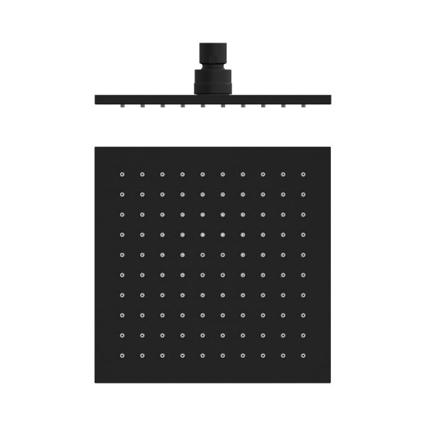 Nero 200mm Square Shower Head Matte Black - NRROB0803MB
