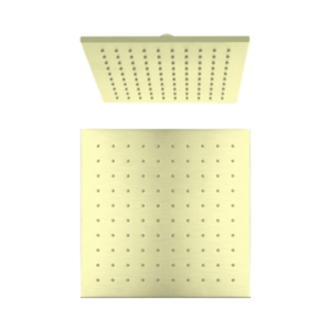 Nero 250mm Square Shower Head Brushed Gold - NRROB1003BG