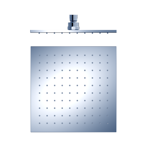 Nero 250mm Square Shower Head Chrome - NRROB1003CH
