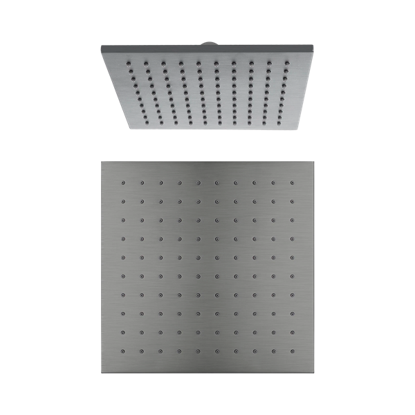 Nero 250mm Square Shower Head Gun Metal - NRROB1003GM