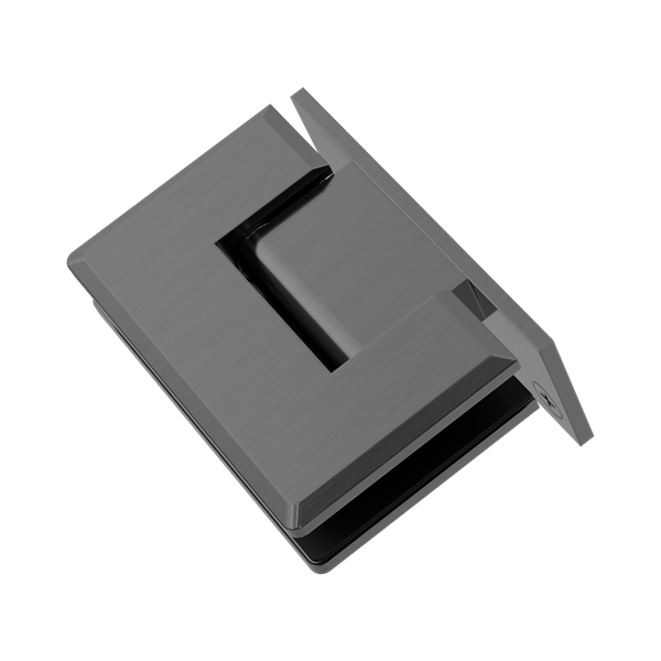 Nero 90 Degree Glass To Wall Shower Hinge 10mm Glass Gun Metal - NRSH101GM