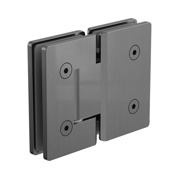 Nero 180 Degree Glass To Glass Shower Hinge 10mm Glass Gun Metal - NRSH102aGM