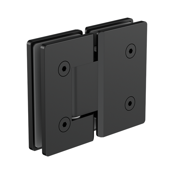 Nero 180 Degree Glass To Glass Shower Hinge 10mm Glass Matte Black - NRSH102aMB