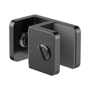 Nero Over-Panel Glass To Glass Fitting 10mm Glass Gun Metal - NRSH201aGM