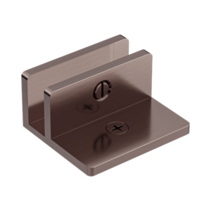 Nero Shower F Bracket 10mm Glass Brushed Bronze - NRSH202BZ