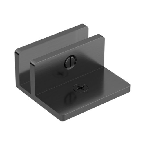NRSH202GM-Shower-F-Bracket-10mm-Glass-Gun-Metal-Thumb.png Nero Shower F Bracket 10mm Glass Gun Metal - NRSH202GM