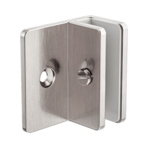 Nero Shower F Bracket 10mm Glass Brushed Nickel - NRSH202aBN