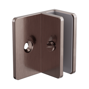 Nero Shower F Bracket 10mm Glass Brushed Bronze - NRSH202aBZ